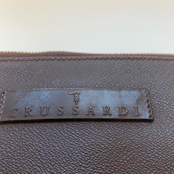 Trussardi Leather Portfolio NWOT - Picture 2 of 8